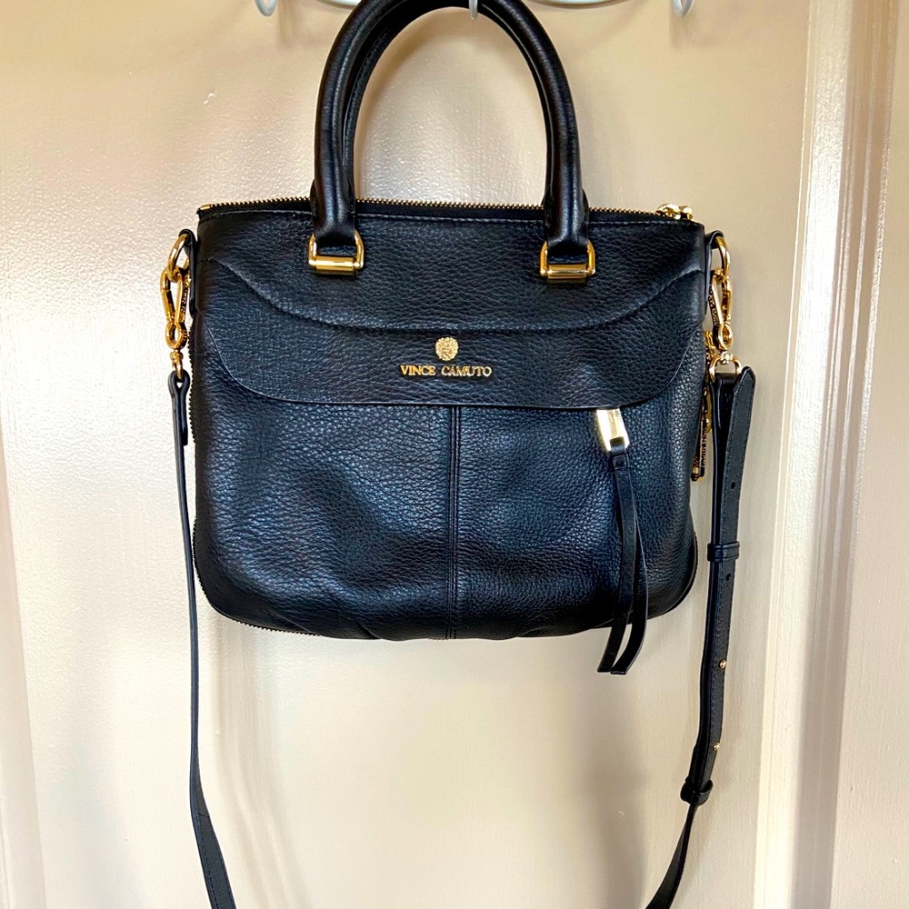 Vince Camuto Black Leather Crossbody